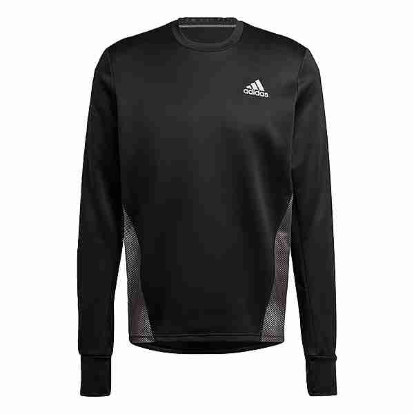 adidas Own the Run Colorblock Sweatshirt Hoodie Herren Black / Grey Six / Grey Two