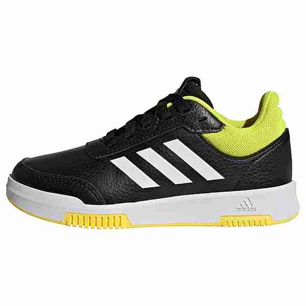 adidas Tensaur Sport Training Lace Schuh Sneaker Kinder Core Black / Beam Yellow / Cloud White
