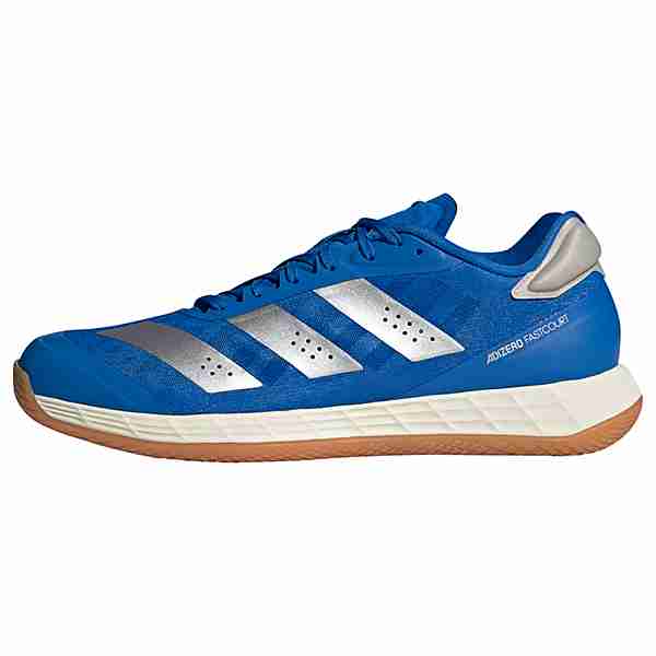 adidas Adizero Fastcourt 1.5 Handballschuh Fitnessschuhe Herren Glow Blue / Silver Metallic / Off White
