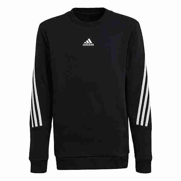 adidas Future Icons 3-Streifen Sweatshirt Sweatshirt Kinder Black / White