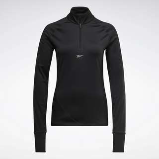 Reebok Running Quarter-Zip Sweatshirt Funktionssweatshirt Damen Night Black