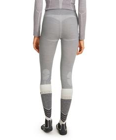 Rückansicht von Falke Wool-Tech 3/4-Tights Damen grey-heather (3757)