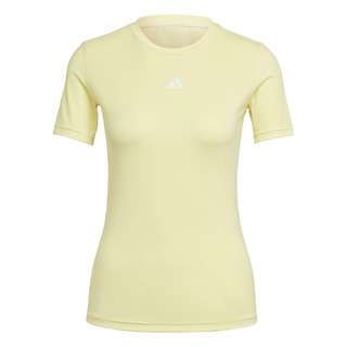 adidas Techfit Training T-Shirt T-Shirt Damen Almost Yellow / White