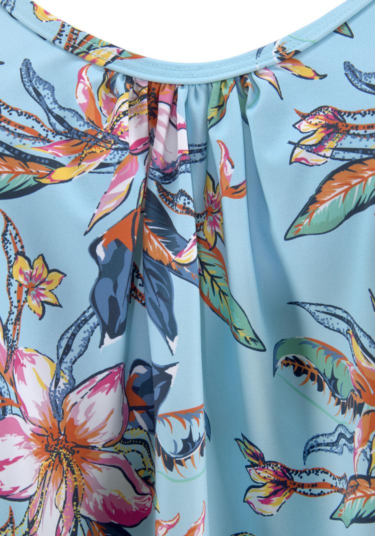 Lascana Lascana Tankini-Top Bikini Oberteil Damen - hellblau-bedruckt - 0 | SportScheck