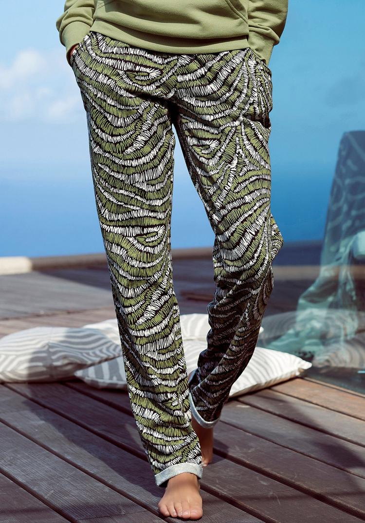 Lascana Lascana Sweathose Sweathose Damen - schwarz-gemustert - 1 | SportScheck