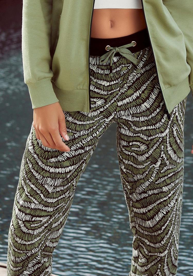 Lascana Lascana Sweathose Sweathose Damen - schwarz-gemustert - 2 | SportScheck