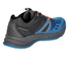 Rückansicht von Brütting Outdoorschuh Wanderschuhe Herren anthrazit/royalblau