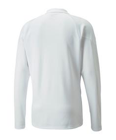 Rückansicht von PUMA individualFINAL HalfZip Sweatshirt Funktionssweatshirt Herren weissblaulila