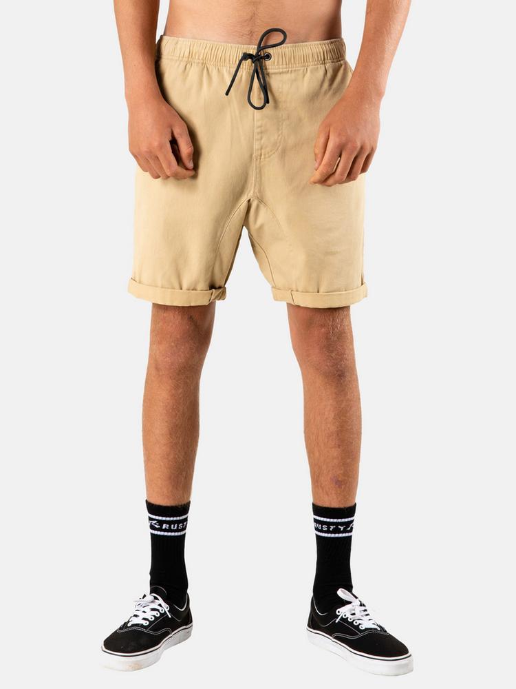 RUSTY RUSTY Hooked On 18 Elastic Short Cargoshorts Herren - Fennel - 0 | SportScheck