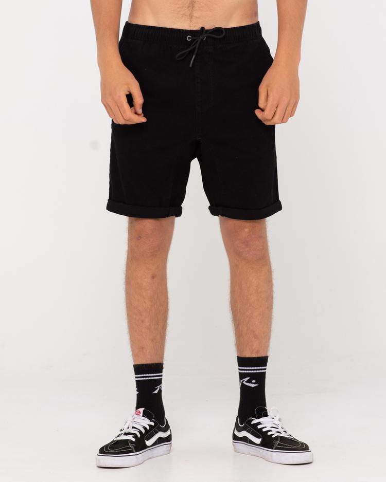 RUSTY RUSTY Hooked On 18 Elastic Short Cargoshorts Herren - Black - 0 | SportScheck