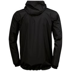 Rückansicht von Uhlsport ESSENTIAL Regenjacke Kinder schwarz