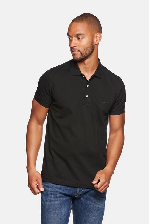 Rückansicht von Jeff Green David Poloshirt Herren Deep Black 1