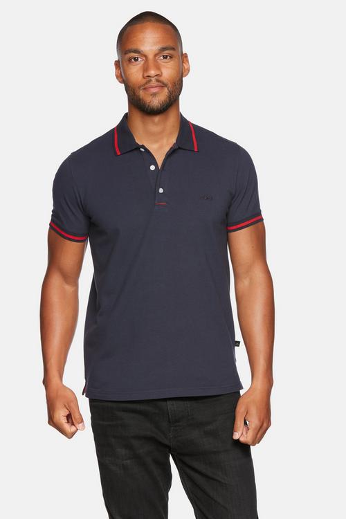 Rückansicht von Jeff Green David Poloshirt Herren Deep Blue