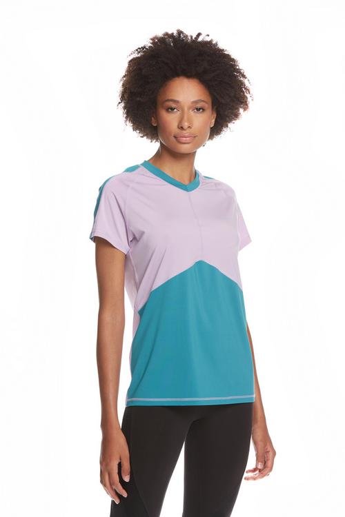 Rückansicht von Jeff Green Sara Funktionsshirt Damen Lilac/Crush Green