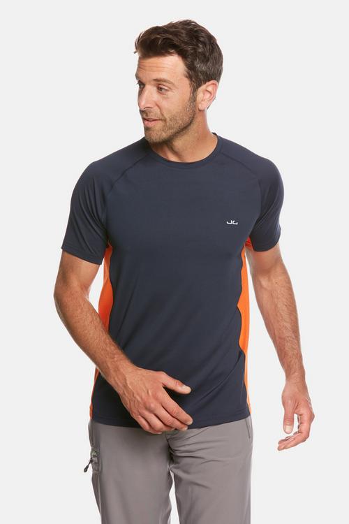 Rückansicht von Jeff Green Rivara Funktionsshirt Herren Navy/Orange