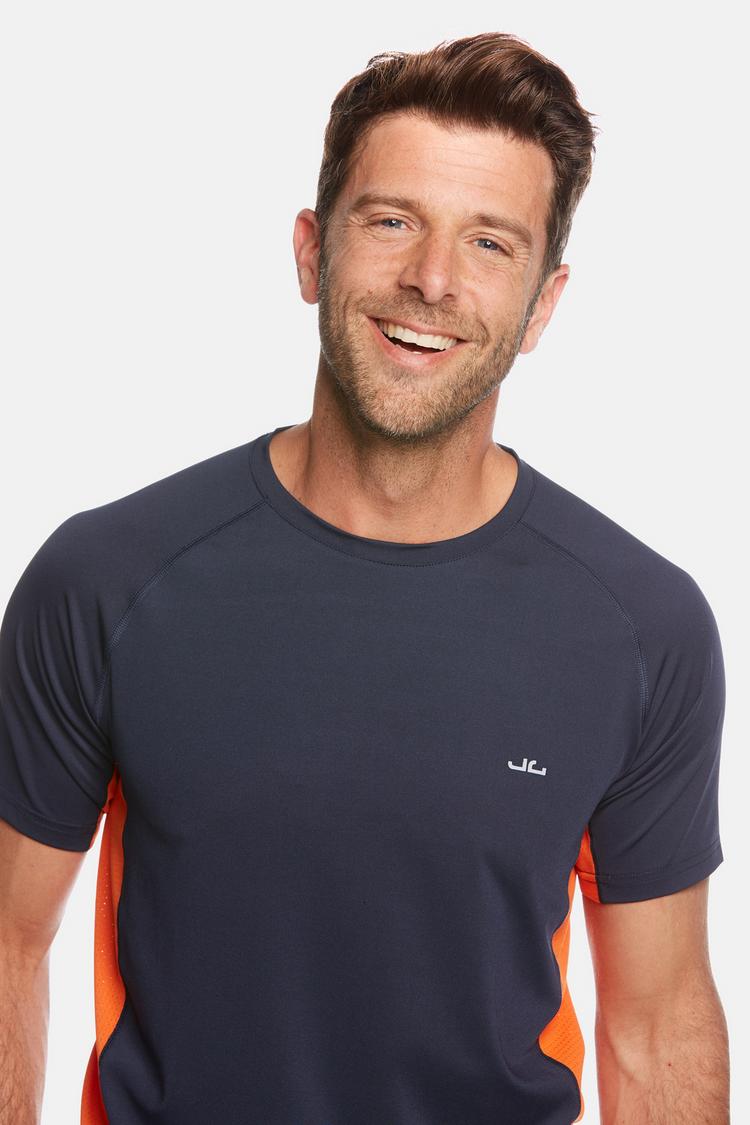 Jeff Green Jeff Green Rivara Funktionsshirt Herren - Navy/Orange - 3 | SportScheck