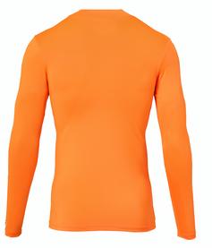 Rückansicht von Uhlsport Tight DISTINCTION PRO- TURTLE NECK Funktionsshirt Kinder fluo orange
