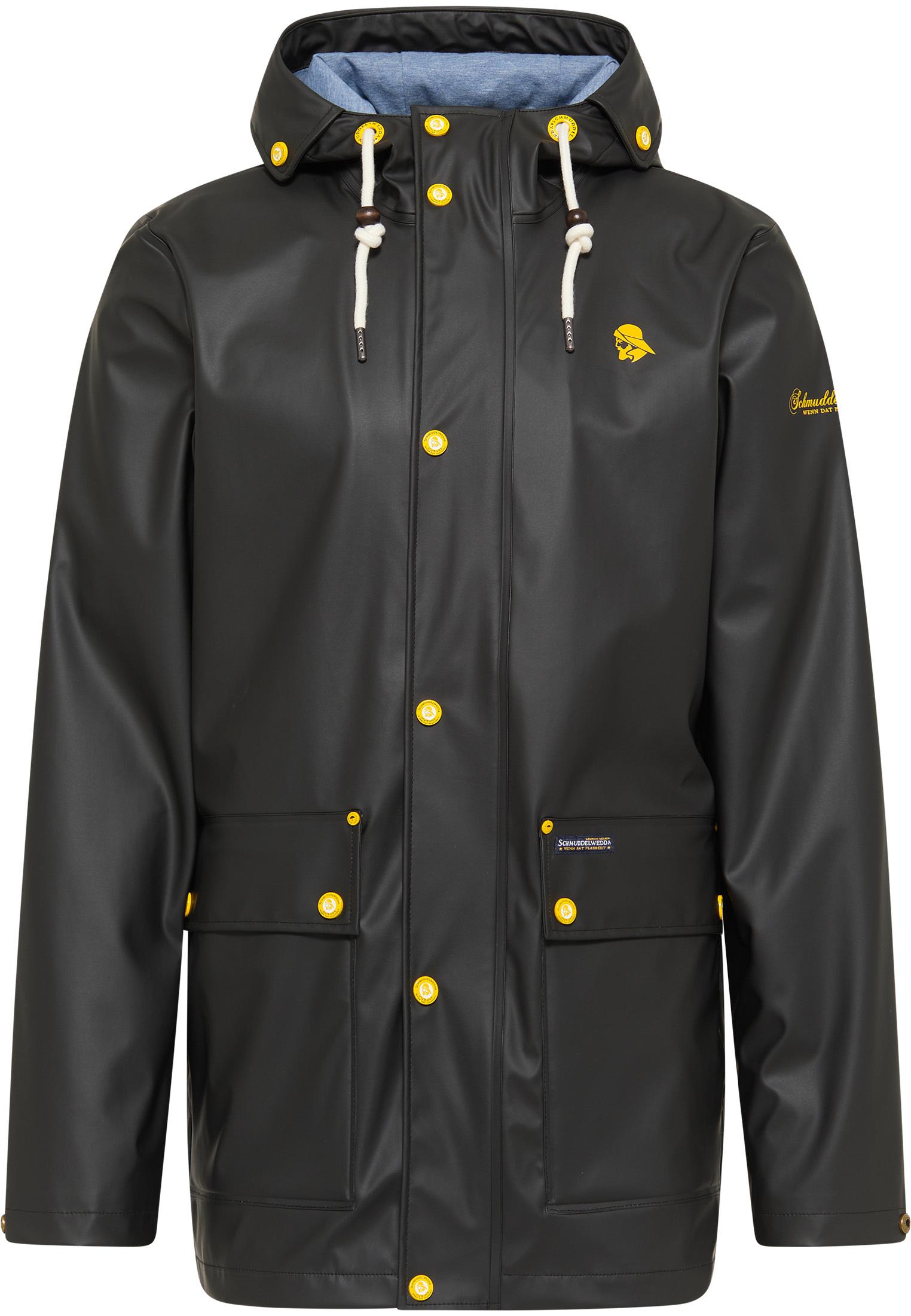 Schmuddelwedda Regenjacke Herren Schwarz