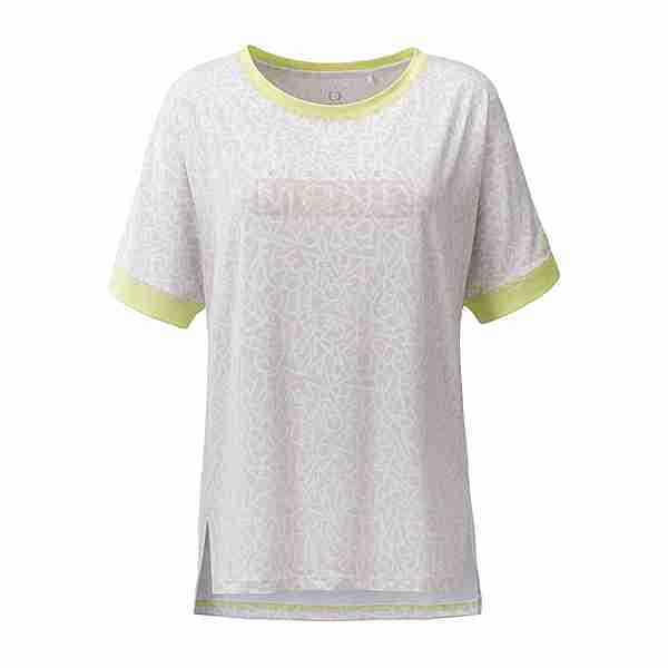Viertelmond T-SHIRT Paris Shirt mit Print T-Shirt Damen grau