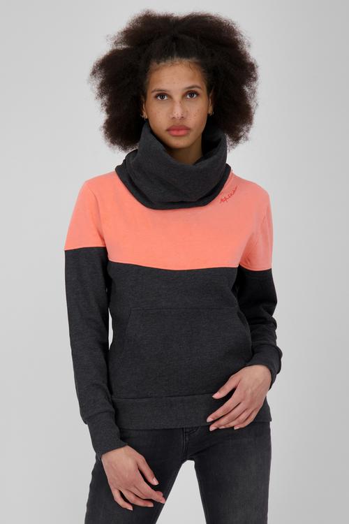 Rückansicht von ALIFE AND KICKIN SoleyAK A Sweatshirt Damen moonless melange