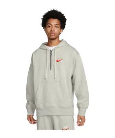 Nike HalfZip Hoody Sweatshirt Herren grau
