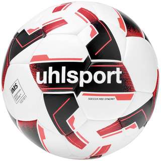 Uhlsport SOCCER PRO SYNERGY Fußball weiß/schwarz/fluo rot