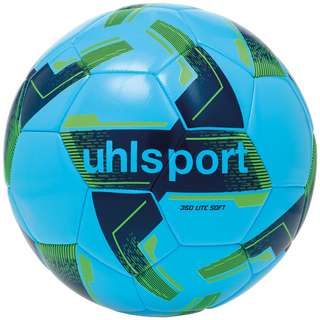 Uhlsport LITE SOFT 350 Fußball eisblau/marine/fluo grün