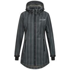 DEPROC active KEELE PEAK Softshelljacke Damen anthra-check