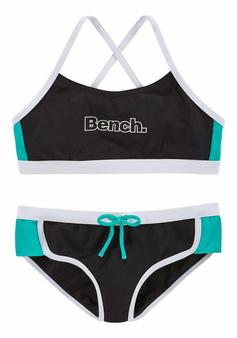 Bench Bustier-Bikini Bikini Set Damen schwarz-mint