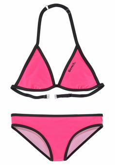 Bench Triangel-Bikini Bikini Set Damen pink-schwarz