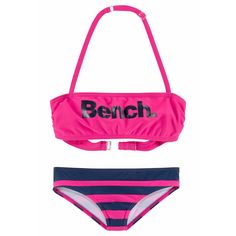 Bench Bandeau-Bikini Bikini Set Damen pink-marine