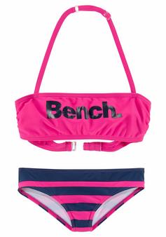 Bench Bandeau-Bikini Bikini Set Damen pink-marine