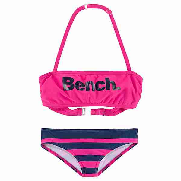 Bench Bandeau-Bikini Bikini Set Damen pink-marine