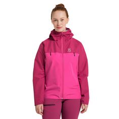 Rückansicht von Haglöfs Spira Jacket Hardshelljacke Damen Deep Pink/Ultra Pink
