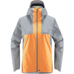 Haglöfs GORE-TEX L.I.M GTX Active Jacket Hardshelljacke Damen Concrete/Soft Orange