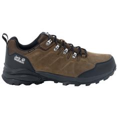 Rückansicht von Jack Wolfskin REFUGIO TEXAPORE LOW M Wanderschuhe Herren brown / phantom