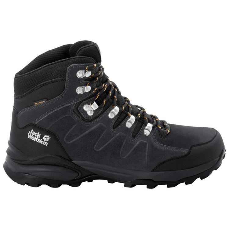 Jack Wolfskin Jack Wolfskin REFUGIO TEXAPORE MID M Wanderschuhe Herren - phantom / burly yellow XT - 0 | SportScheck