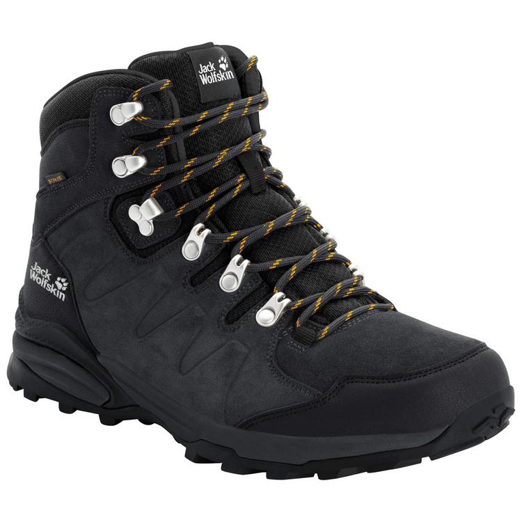 Jack Wolfskin Jack Wolfskin REFUGIO TEXAPORE MID M Wanderschuhe Herren - phantom / burly yellow XT - 2 | SportScheck