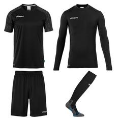 Uhlsport REACTION GOALKEEPER SET Torwart Set Kinder schwarz