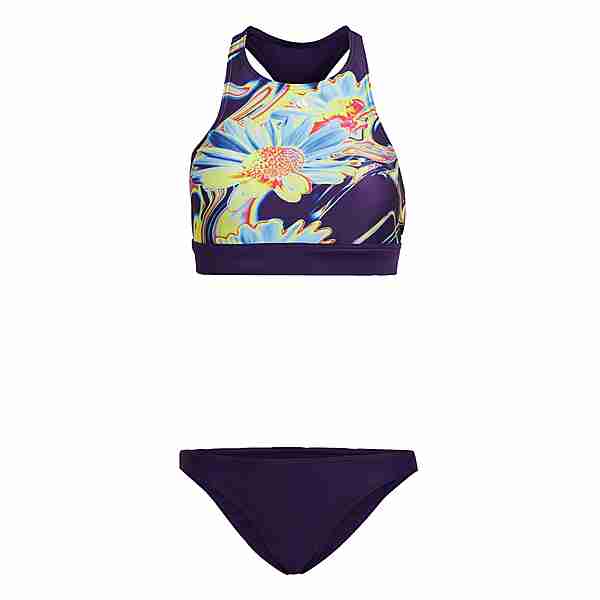 adidas Positivisea Print Bikini-Set Bikini Set Damen Dark Purple / Bliss Blue