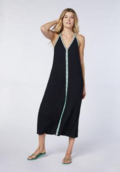 Rückansicht von Chiemsee Kleid Maxikleid Damen Deep Black