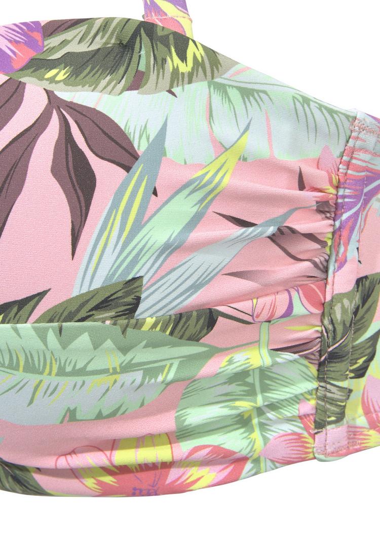 S.OLIVER S.OLIVER B&uuml;gel-Bandeau-Bikini-Top Bikini Oberteil Damen - rose-bedruckt - 1 | SportScheck