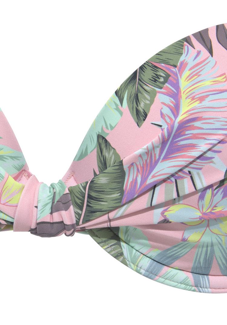 S.OLIVER S.OLIVER B&uuml;gel-Bikini-Top Bikini Oberteil Damen - rosa-bedruckt - 0 | SportScheck