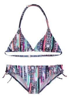 S.OLIVER Triangel-Bikini Bikini Set Damen marine-bedruckt