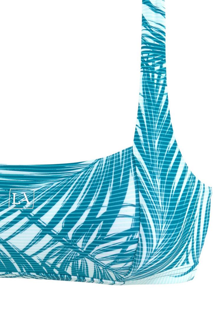 LASCANA Active LASCANA Active Bustier-Bikini-Top Bikini Oberteil Damen - petrol-bedruckt - 0 | SportScheck