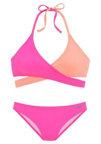 Bench Triangel-Bikini Bikini Set Damen - pink-orange