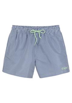 Buffalo Badeshorts Badeshorts Herren blau-wei&szlig;
