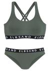 ELBSAND Bustier-Bikini Bikini Set Damen - oliv