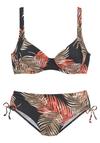 Lascana B&uuml;gel-Bikini Bikini Set Damen - schwarz-bedruckt