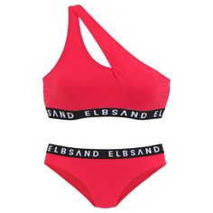 ELBSAND Bustier-Bikini Bikini Set Damen rot